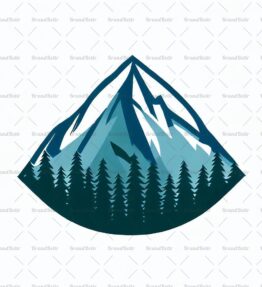 Berggipfel und Wald